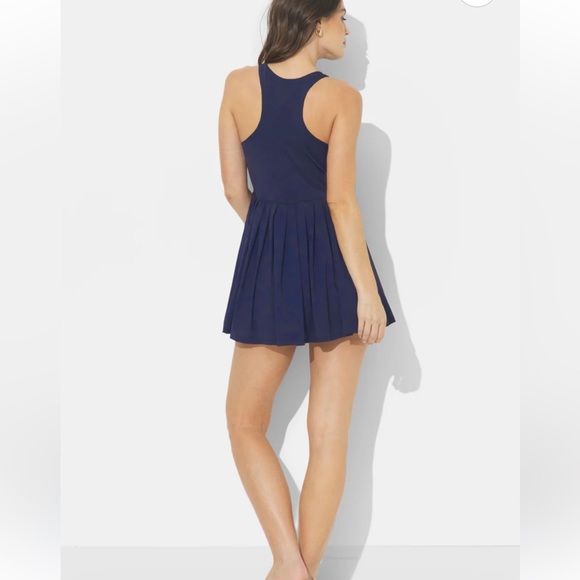 NWT Ocean Drive Clothing The Courtside Navy Athletic Dress Navy Size Medium - Picture 2 of 10
